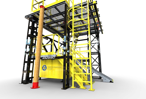  г. Курчатов.ООО "НГК" установило учебный полигон "Альпинист 03-02-5" для повышения квалификации специалистов  