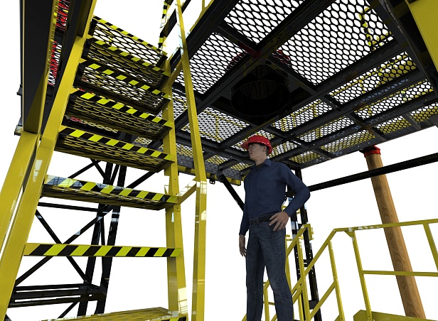  г. Курчатов.ООО "НГК" установило учебный полигон "Альпинист 03-02-5" для повышения квалификации специалистов  